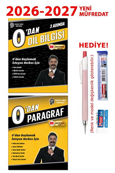 Rüştü Hoca 0'dan Paragraf + 0'dan Dil Bilgisi 2'li Set