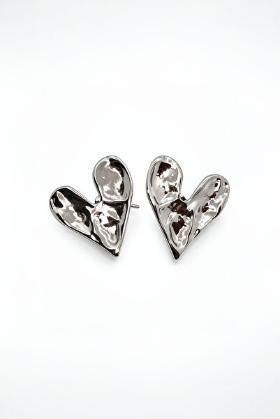 JewelsofHope Heart Earrings with Mirror Plate Stainless Steel Earrings
