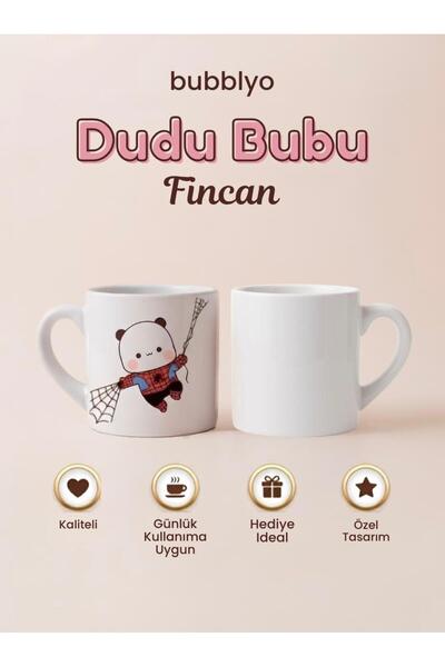 Bubblyo Dudu Bubu Sevimli Tasarım Fincan Kupa | Kahve Çay Kupası | Tatlı Hediye