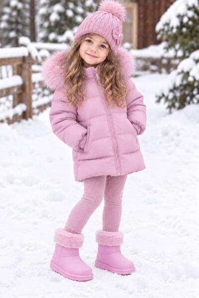 lina step Waterproof, Fur Inside, Keeps Warm, Orthopedic, Lightweight, Children's Daily Boots