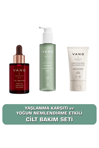 VANG 3'lü Retinol Gece Bakım Seti, %0,5 Retinol Serum + Su Bazlı Nemlendirici...