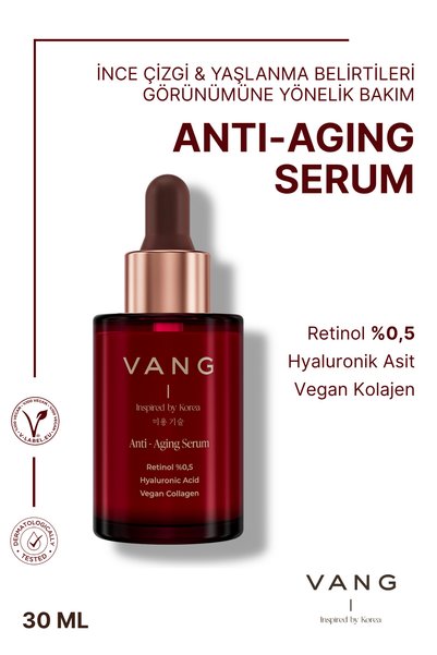 VANG 3-Piece Retinol Night Care Set, 0.5% Retinol Serum + Water-Based Moisturizing Cream + Oil-Based Facial Cleansing Oil