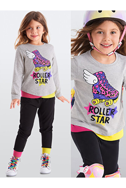 MSHB&G Roller Star Girl's Winter T-Shirt Pants Set