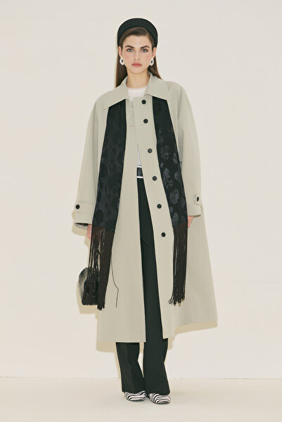 Manuka Malene Buttoned Trench Coat Green