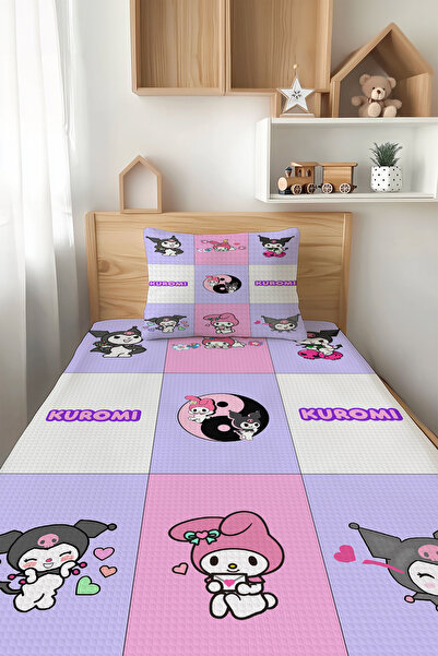 Şen Dekorasyon Kuromi Patterned Children's Pique Set