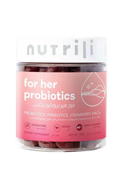 nutrili For Her Probioitics | Probiotics For Women & Prebiotics, Cranberry & ...