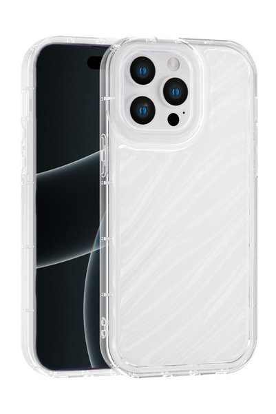 Vissona iPhone 12 Kılıf – Kabartmalı Parlak Desenli Darbe Emici Silikon Telef...