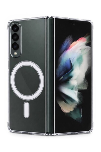 Vissona Samsung Galaxy Z Fold 3 Uyumlu Kamera Korumalı Magsafe Wireless Şarj ...