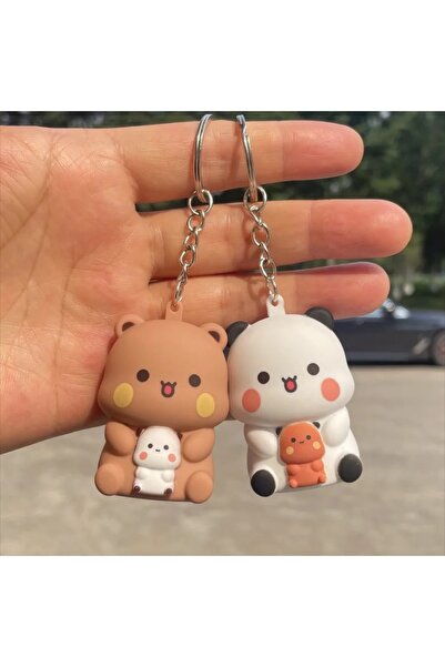 choice2 2 PCS ~~Bubu Dudu Say I Love You Voice Toys Keychain Yier Panda Bear ...