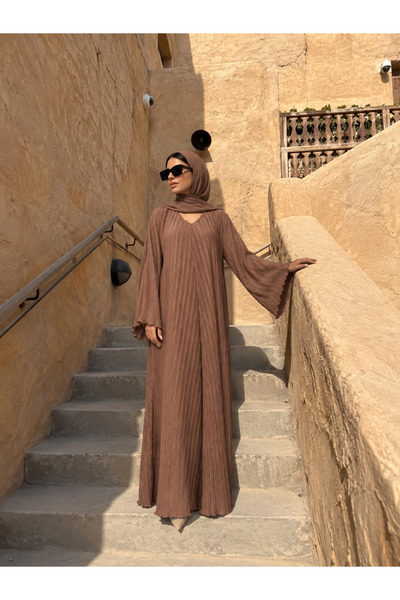 Ophelia Elegant Pleated Maxi Dress – Ramadan & Eid Special Collection