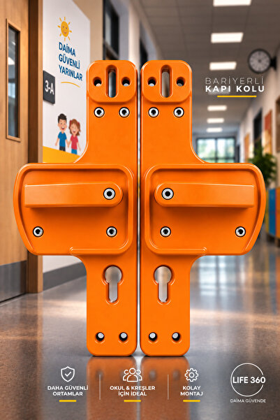 Life 360 Barrier Gate Handle |   Orange |   Childproof |   Suitable for Schoo...