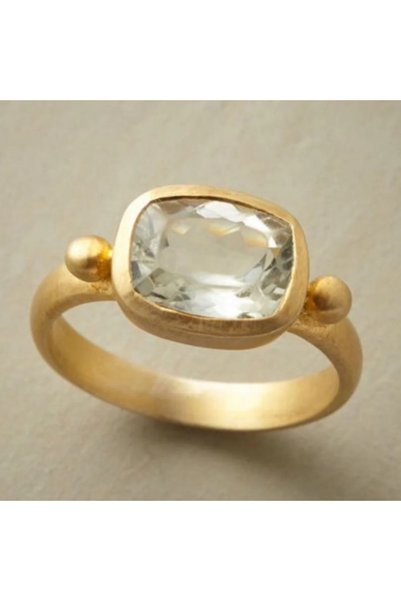 Choice1 ZC2015-1 9 New Fashionable Square Inlaid Zircon Ring, Women's Daily S...