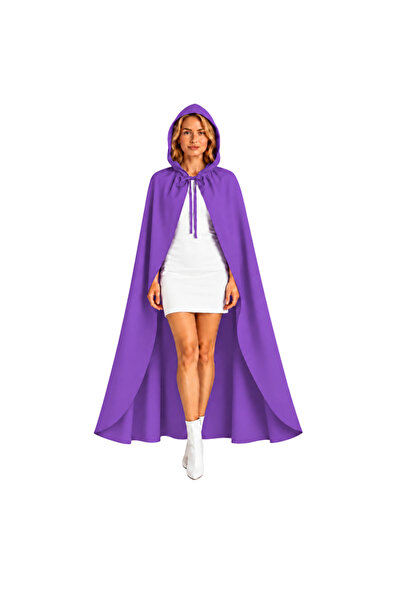 KOSTÜMCE Hooded Purple Cape Adult