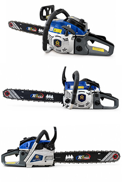 ÖM-KA Royal 55 CC - ÇİFT EGZOZLU Motorlu Testere - 51 CM KAMA - 4.2 HP Benzin...