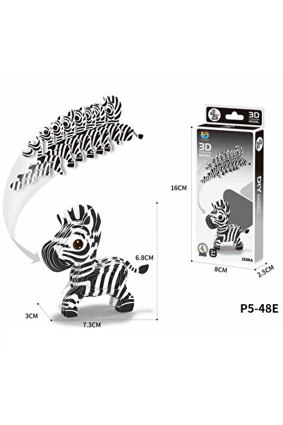 MaxRenard Zebra Children's Cartoon Dinosaurs 3D Three-dimensional Puzzle Toys...