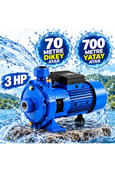 OPTIVEX 3 HP Çift Kademeli Santrifüj Su Pompası 70 Metre Basma SSA304 7 Kat 1...
