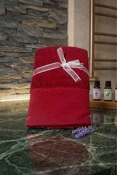 Ercahome tekstil 100% Cotton Hand and Face Towel 45 X 70 Red