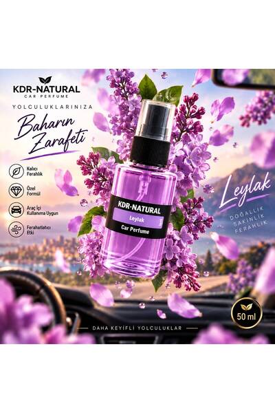 kdr natural Leylak Araç Kokusu Araba Kokusu Oto Kokusu Kalıcı Oto Kokusu Leyl...