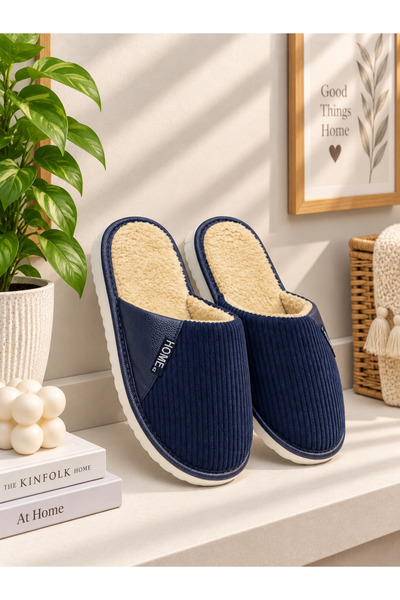 Moda Frato Home Men's House Slippers Soundproof Wool Slippers with Sound-Abso...