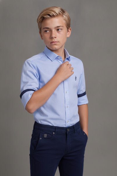 Doctor junior Cămașă sport Oxford pentru băiat
