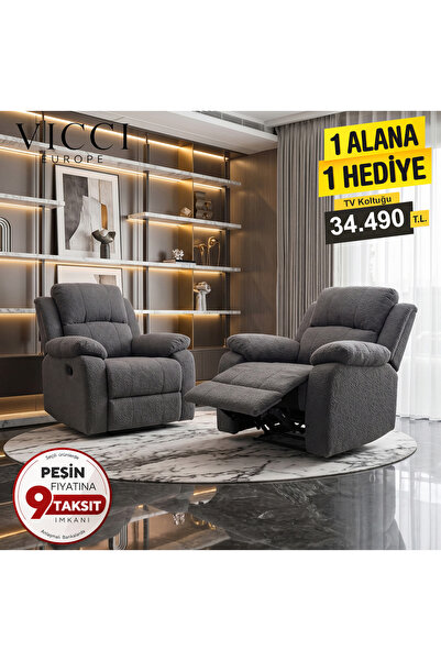VICCI EUROPE 2'li TV Koltuk Seti – 1 Alana 1 Hediye - Ibiza