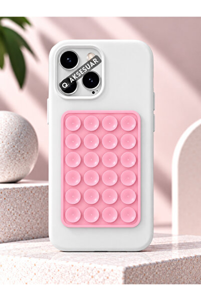 Q Aksesuar Silikon Vakumlu Telefon Tutucu, Cep Telefonu için Silikon Yapışkan...
