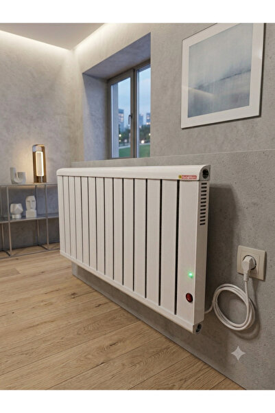 Hizmetterm Elektrikli Radyatör (duvar tipi) 1200 Watt çift rezistanslı R15 Al...