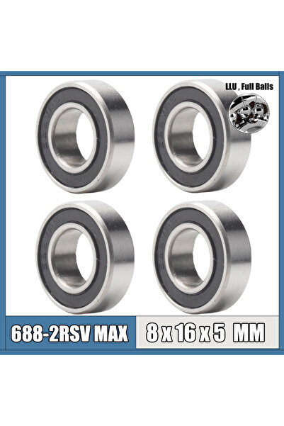 Choice 688 2RSV MAX Bearing 8*16*5 MM 4Pcs C2 Full Balls Bicycle Pivot Repair...