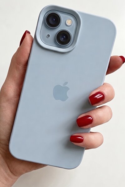 ProNorth IPhone 15 Uyumlu Kılıf Logolu Lansman Soft Yumuşak Içi Kadife Siliko...