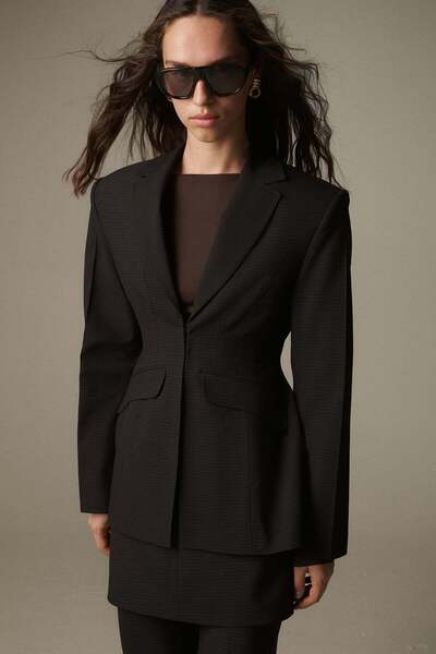 VATKALI Bele oturan blazer ceket- Premium Edition