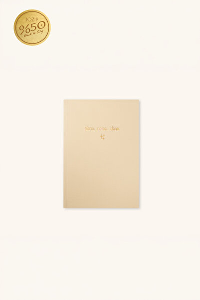 B6 Defter Çizgili Gold