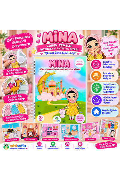 minisofia Mina İle İnteraktif Yolculuk Cırt Cırtlı Eğitici Değerler Eğitimi A...
