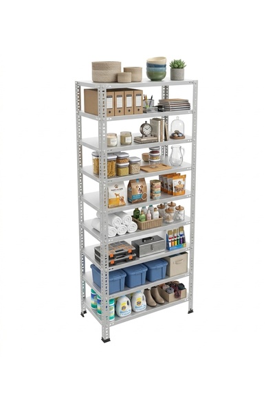ALANRAF 9 Katlı Galvaniz Çelik Raf - Depo, Arşiv, Kiler, Dosya, Market Rafı 2...