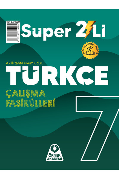 Örnek Akademi Yayınları 7. Sınıf Süper İkili Türkçe Seti (2 Kitap) 2027 Günce...