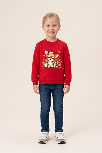 CRASSİ Girl's Christmas Blouse 2 Thread Count Fleece-Lined Printed