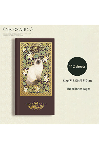 Choice4 style 2 Retro Style Hardcover Notebook with Thickened Horizontal Line...