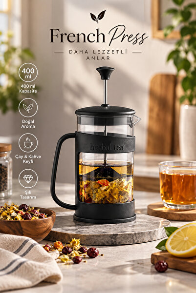 Porsima Barista 400 Ml French Press Siyah