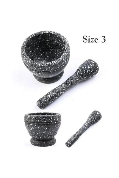 Choice3 Size3 1 Pcs Stone Mortar Masher Multi-function Manual Household Garli...
