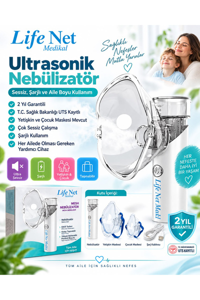 Genel Markalar Astım Cihazı Taşınabilir Mesh Şarjlı Solunum Sessiz Evde Kullanım Akıllı Buhar Medikal Alet Tıbbi