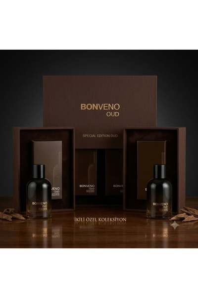 Bonveno Oud Kahverengi + Oud Kahverengi Edp 100 Ml Erkek Parfüm Set
