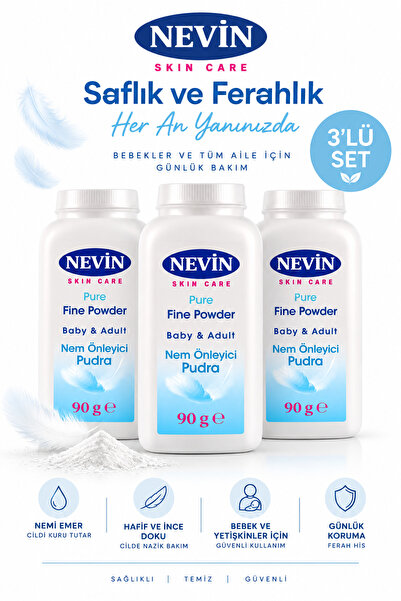 Nem Önleyici Pudra 90gr 3 Adet