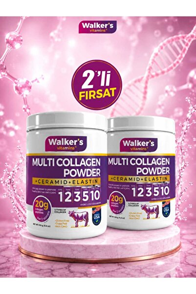 Walker's Vitamins Walker`s %100 Saf ve Doğal Ceramide, Elastin, Cranberry, iç...