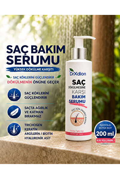 DrXdion Yüksek Dökülme Karşıtı Keratin, Biyotin, Panthenol , Ginseng içeren S...