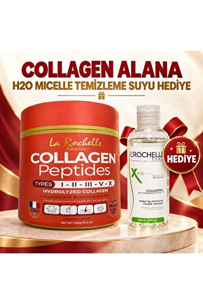 Collagen Peptıdes Alana H2O Yüz Temizleme Suyu Hediye