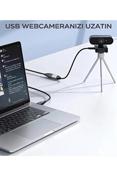 ACETECH 10 Metre USB 2.0 Sinyal Güçlendirici Çipli Profesyonel Uzatma Kablosu