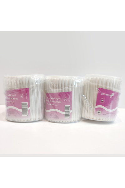 BEBECOM 3Pcs Drum 200 Cotton Pvc Ear Buds 3Pcs