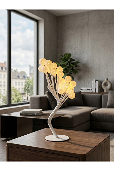 Generic 24 LED Lights In The Shape Of Flower Balls Tree Table Lamp Multicolou...