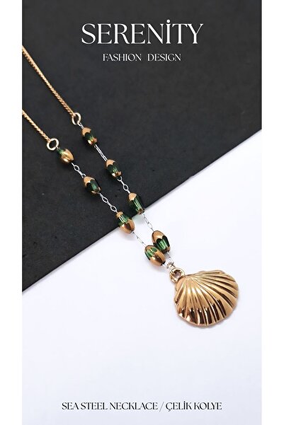 Serenity Starfish Conch Ocean Steel Necklace