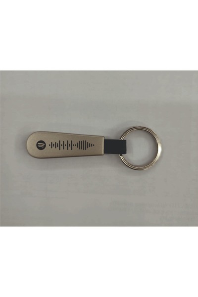 ASYA GIFTS Spotify Code Printed Metal Keychain