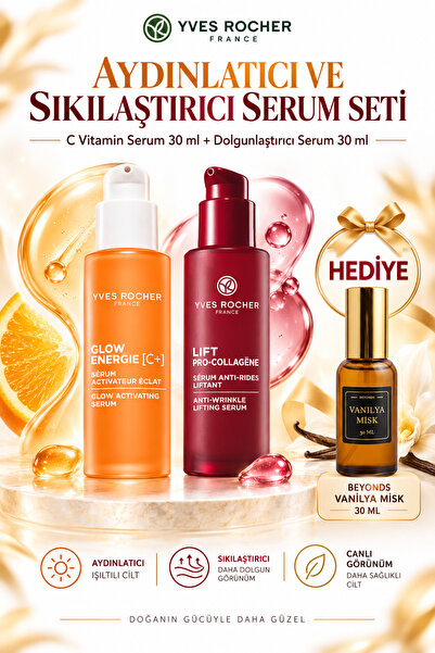 Yves Rocher Aydınlatıcı Serum Seti Sıkılaştırıcı Etkili + Beyonds Misk Amber ...